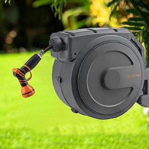 Best All-In-One Hose Giraffe Wall Mount Retractable Water Hose Reel