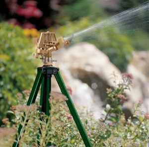 Gardena ZoomMaxx Sled Base Sprinkler with Water Timer